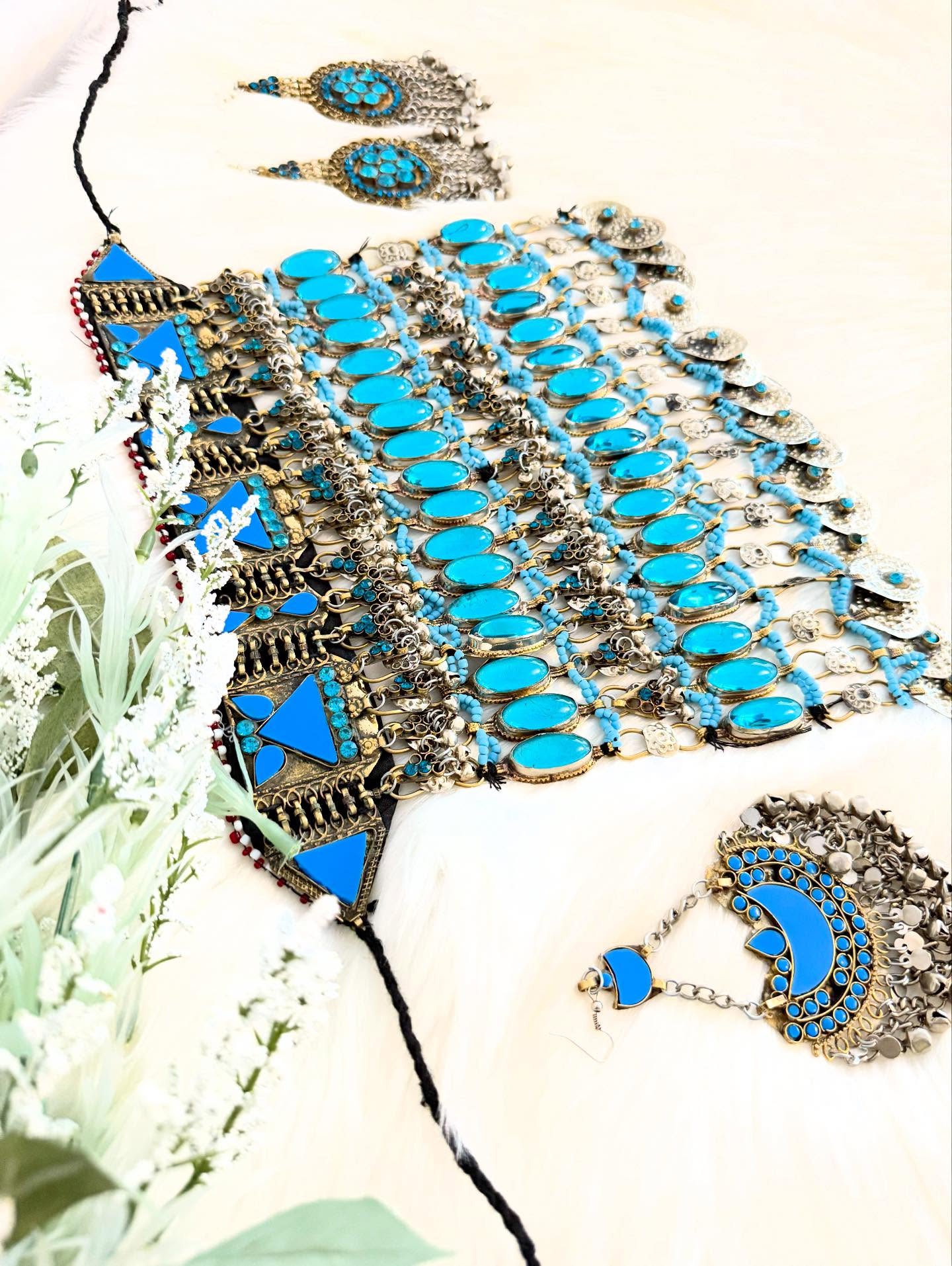 Turquoise Stone Jewellery Set